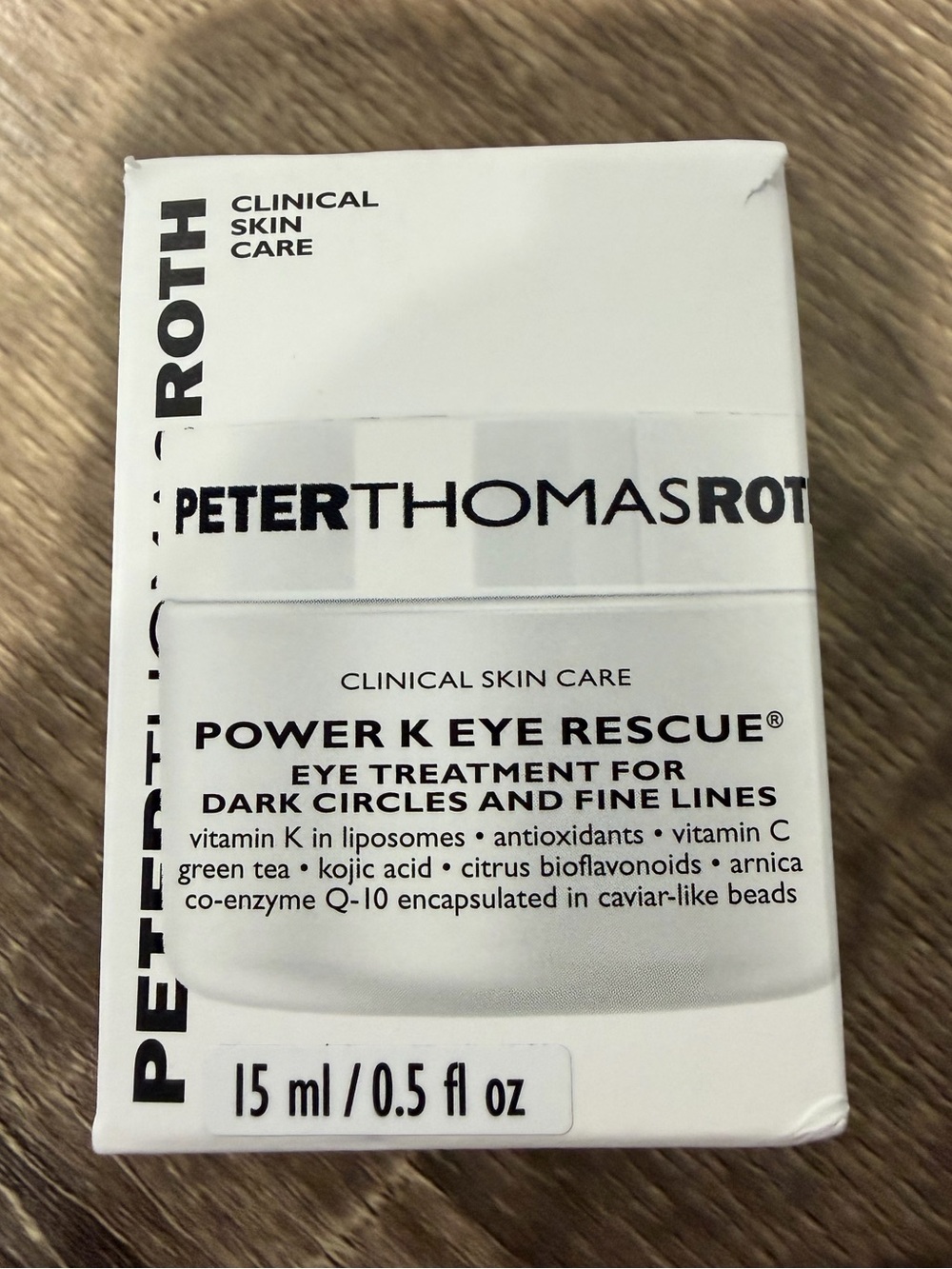 Peter Thomas Roth Power K Eye Rescue Cream 0.5 oz 15 ml NEW